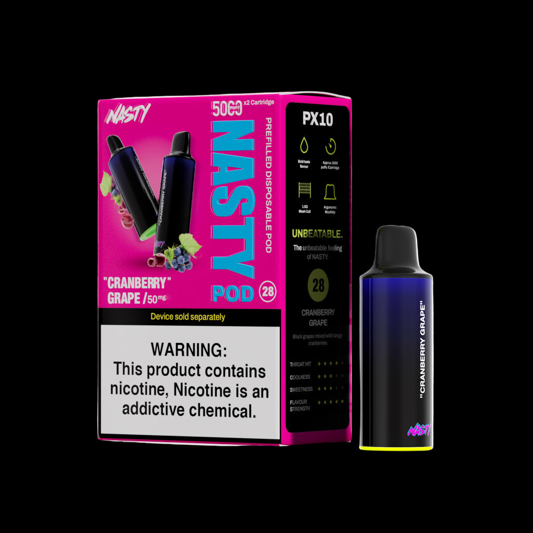 Nasty PX10 Prefilled Disposable Pods 2-Pack - 5%