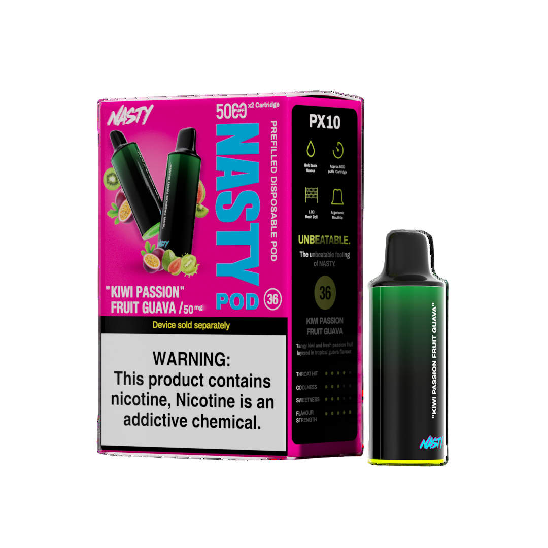 Nasty PX10 Prefilled Disposable Pods 2-Pack - 5%