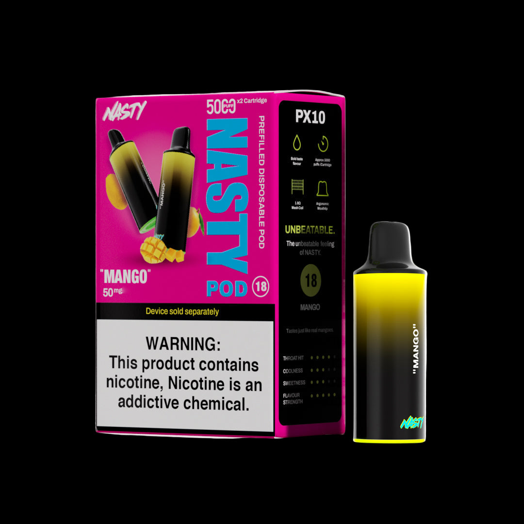 Nasty PX10 Prefilled Disposable Pods 2-Pack - 5%