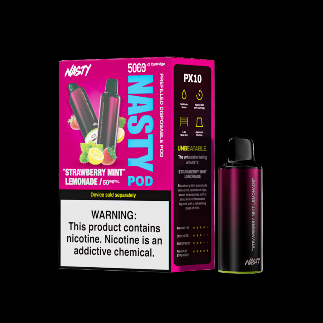 Nasty PX10 Prefilled Disposable Pods 2-Pack - 5%