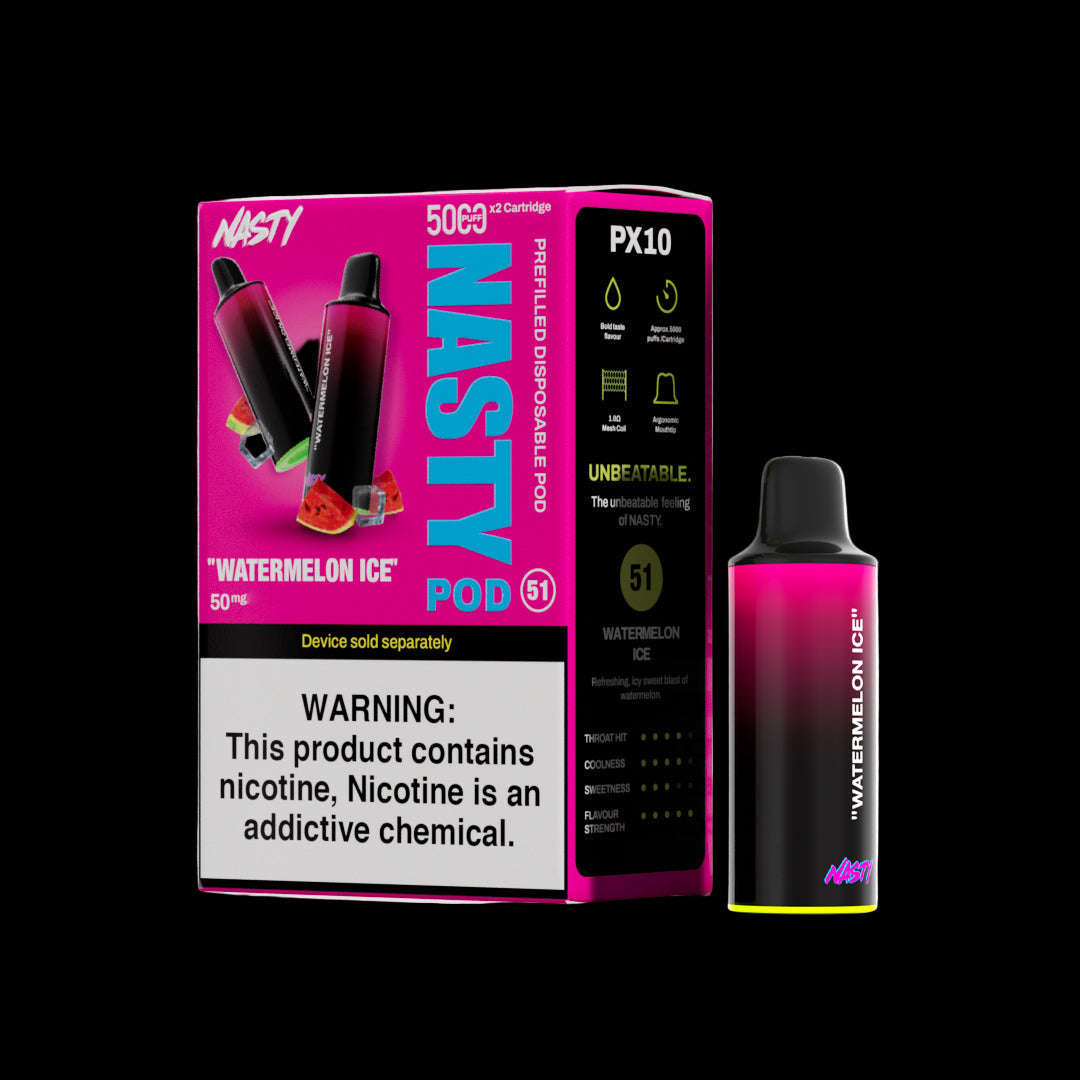 Nasty PX10 Prefilled Disposable Pods 2-Pack - 5%